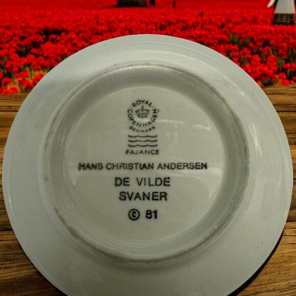 Blue & White Mini Plate Hans Christian Anderson - Picture 4 of 5